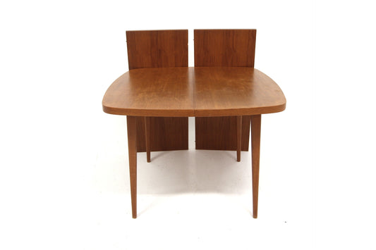 Tavolo quadrato design danese vintage anni 50 [sw28140] misure L.100 +45 +45 H.73 P.100