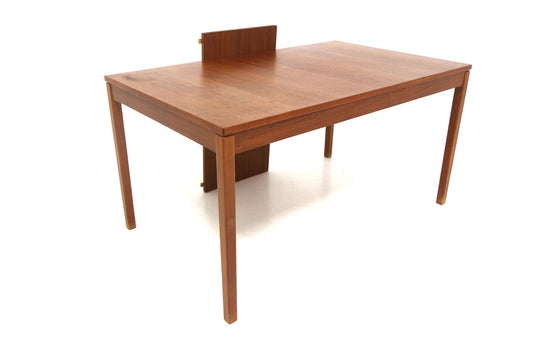 Tavolo rettangolare design danese vintage anni 60 [sw26834] misure L.140+45 P.72,5 H.85