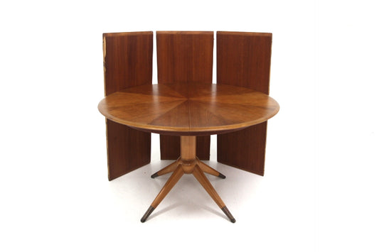 Tavolo rotondo "Napoli" David Rosén design danese vintage anni 50 [sw27825] misure L.115+45+45+45 H.74