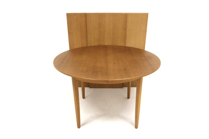 Tavolo rotondo "Ulfåsa" Carl Malmsten design svedese vintage anni 60 [sw28137] misure L.120+55+55+55 H.74