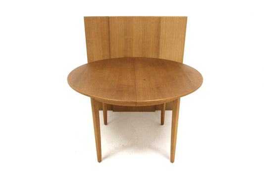 Tavolo rotondo "Ulfåsa" Carl Malmsten design svedese vintage anni 60 [sw28137] misure L.120+55+55+55 H.74