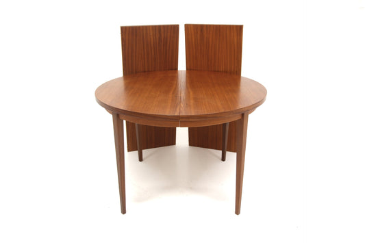 Tavolo rotondo design svedese vintage anni 50 [sw28087] misure L.108+45+45 H.73