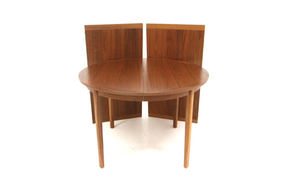 Tavolo rotondo design svedese vintage anni 60 [sw28176] misure L.110 +59 +59 H.74