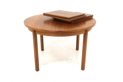 Tavolo tondo design svedese vintage anni 60 [sw27010] misure L.115+40 +40 H.73