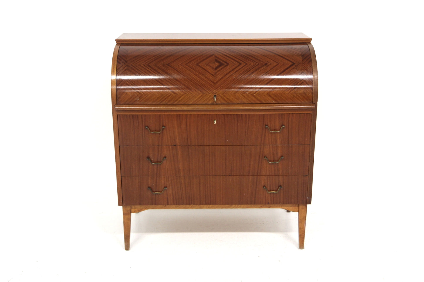 Scrittoio Bröderna Gustafssons Träindustri design svedese vintage anni 50 [sw26842] misure L.89 H.97 P.48