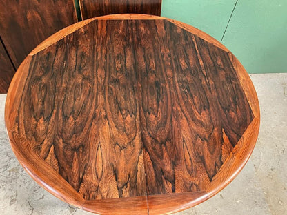 Tavolo rotondo design danese vintage anni 60 [atk97] misure L.115