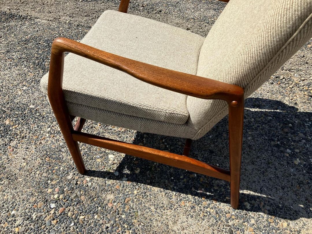 Poltrona Kurt Olsen vintage design danese anni 50 [atk65] misure L.67 H.81 P.66