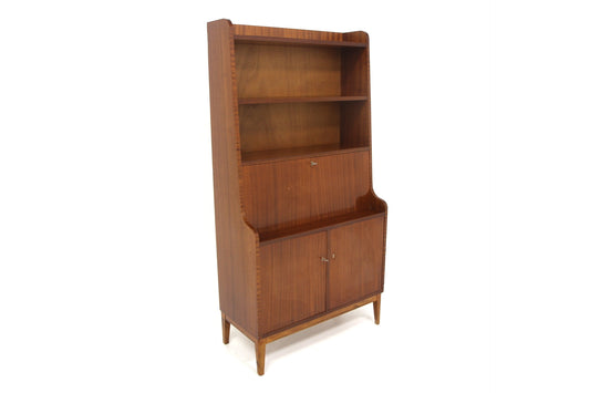 Libreria design svedese vintage anni 40 cm85 mogano faggio