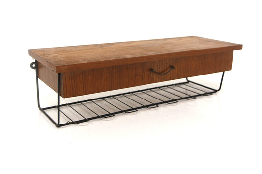 Libreria mensola design svedese vintage anni 50  teak 60cm