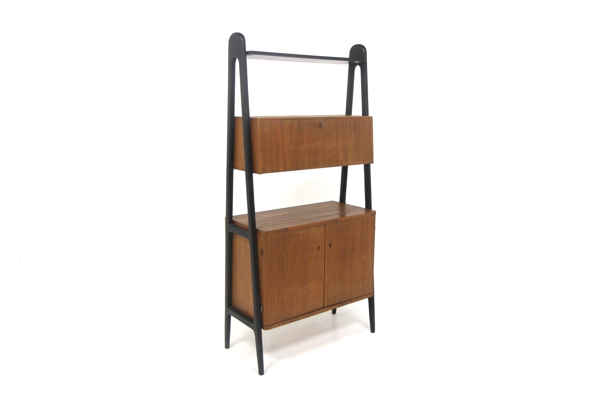 Libreria teak nero design danese 1950 | sw28862
