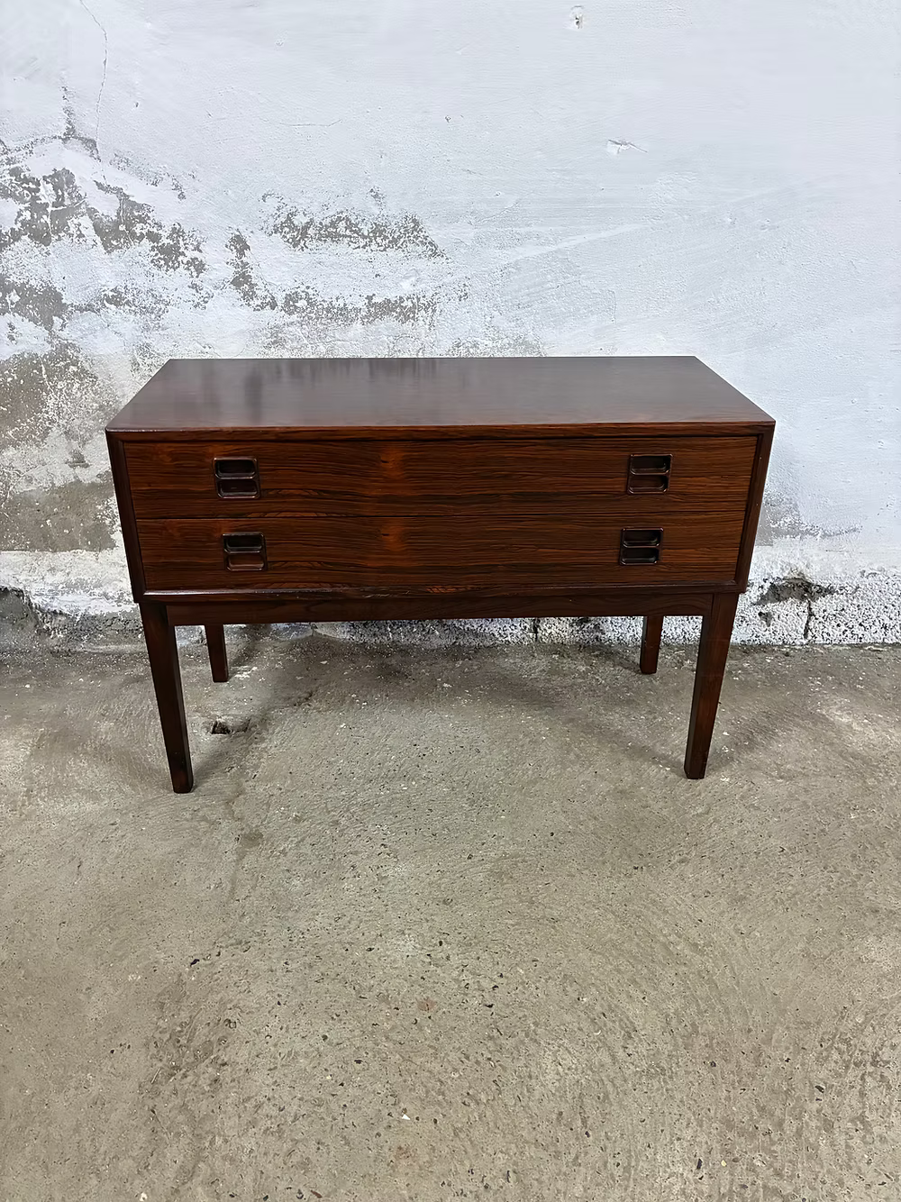 Mobiletto cassettiera 2 cassetti palissandro 75cm