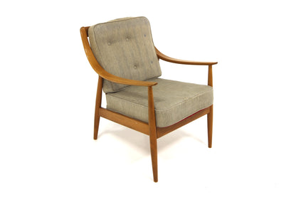 Poltrona"Model FD144" Peter Hvidt & Orla Mølgaard design svedese vintage anni 50 [sw27754] misure L.64 H.87 P.73
