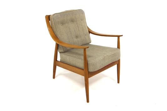 Poltrona"Model FD144" Peter Hvidt & Orla Mølgaard design svedese vintage anni 50 [sw27754] misure L.64 H.87 P.73