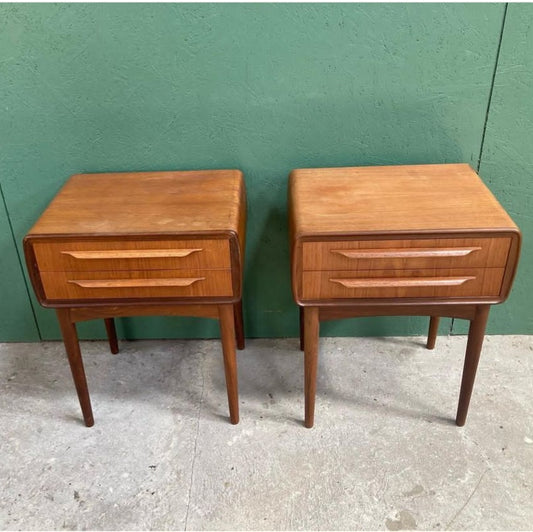 Comodini Johannes Andersen design danese vintage anni 60 [atk-xx]