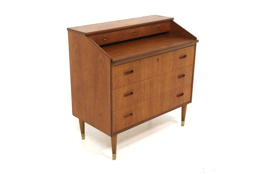 Scrittoio design svedese vintage anni 50 [sw27582] misure L.84 H.84 P.45
