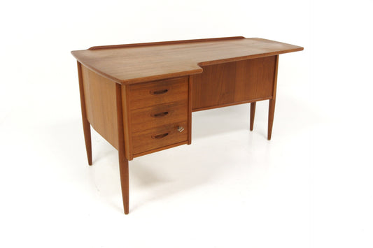 Scrivania Göran Strand design svedese vintage anni 60 teak 3 cassetti