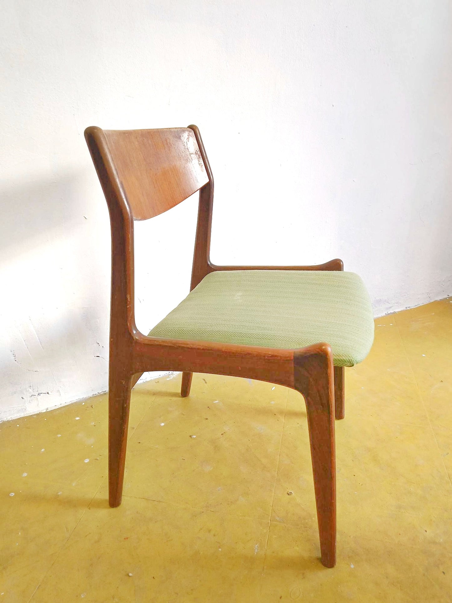 Sedia P.E.Jørgensen design danese originale vintage anni 60 [74st-3b] misure H.77/44 L.48 P.43/50