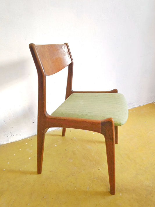Sedia P.E.Jørgensen design danese originale vintage anni 60 [74st-3b] misure H.77/44 L.48 P.43/50