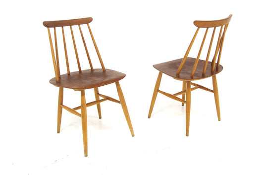 2 Sedie Fanett Ilmarie Tapiovaara svedese vintage anni 60 sw28467
