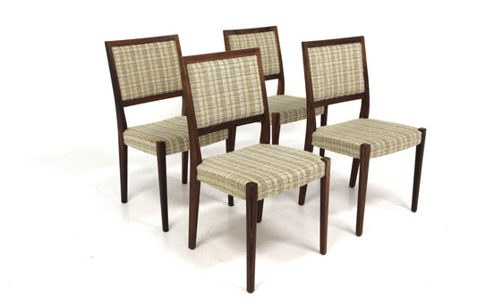 Set 4 Sedie design svedese anni 60 palissandro
