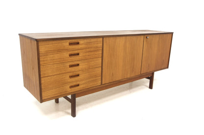 Sideboard design svedese vintage anni 60 5 cassetti sx