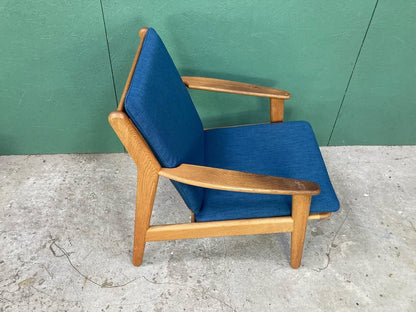 Poltrona "Model J55," Poul M. Volther vintage design danese anni 60 [atk34]