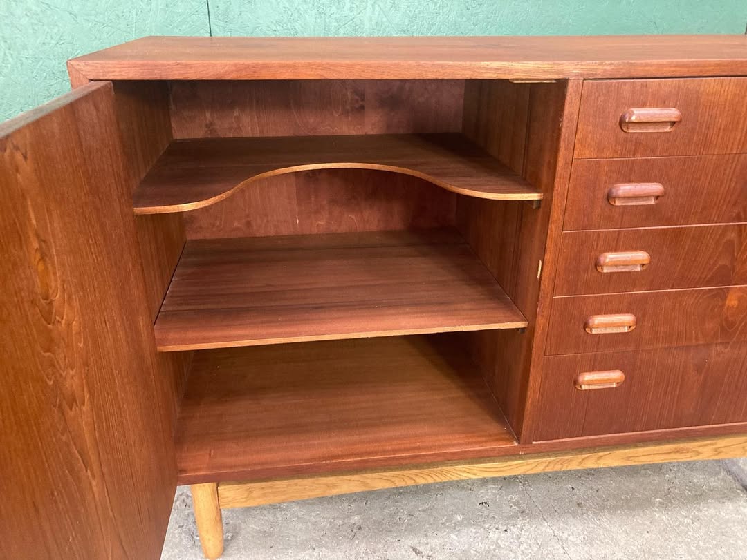 Credenza design danese vintage anni 50 [atk54] misure L.115 H.80 P.45