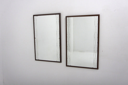 Specchi coppia Model 7224 Glas & Trä vintage design svedese anni 50