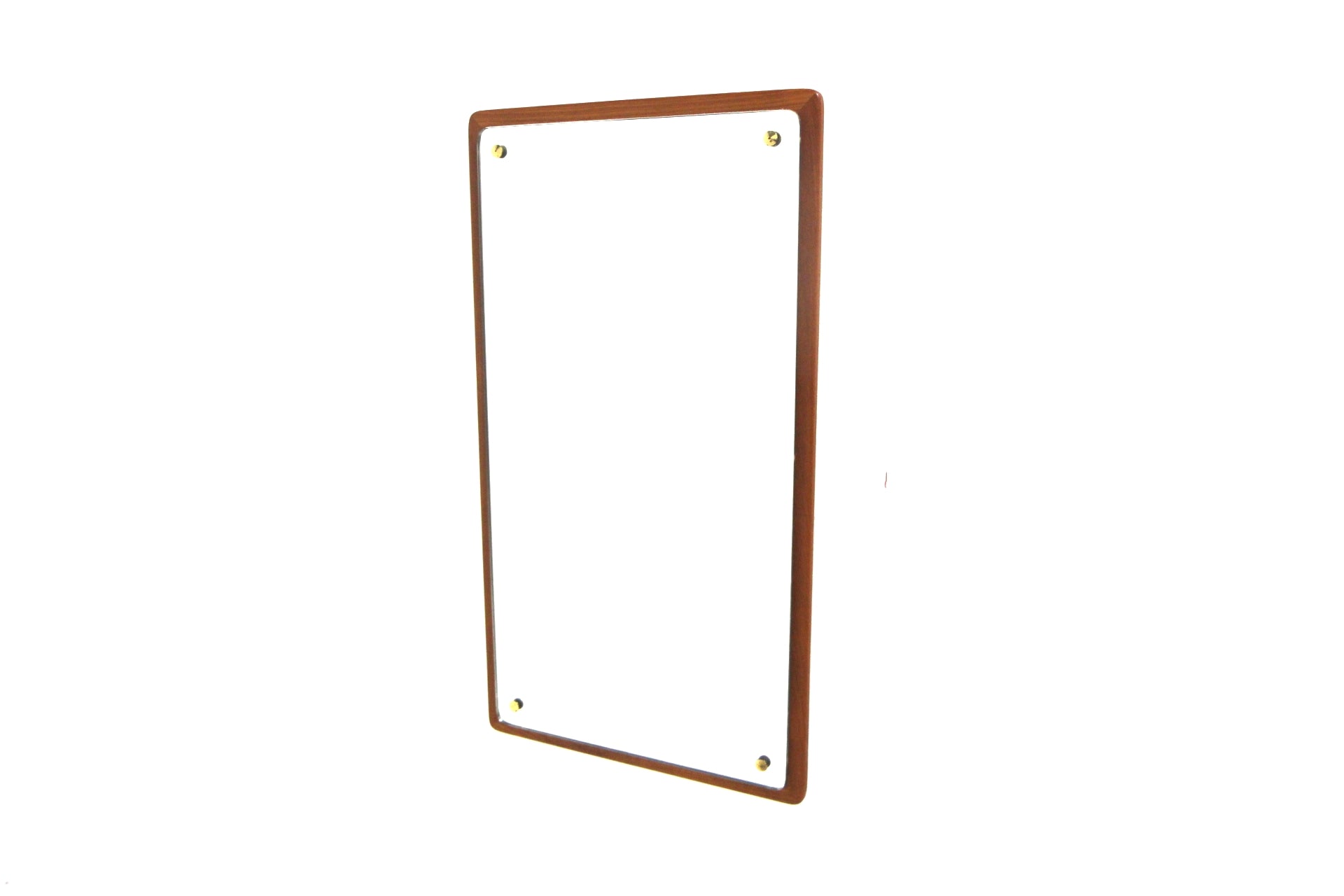 Specchio vintage design svedese anni 50 | teak 40cm