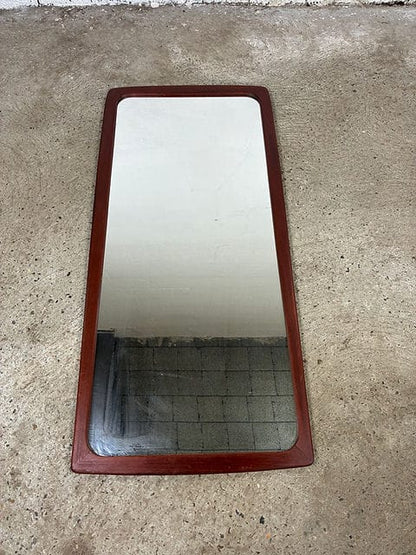 Specchio vintage teak |design danese anni '60 | H.99  fronte