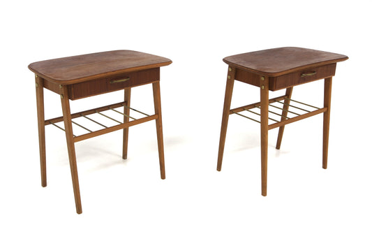 Comodini design svedese vintage anni 50 [sw27102] misure L.52 H.52 P.31