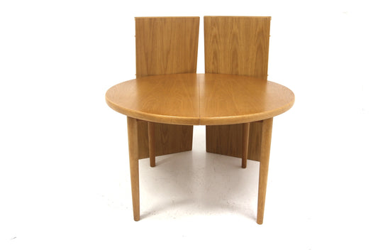 Tavolo rotondo danese quercia vintage 1970 | sw28918