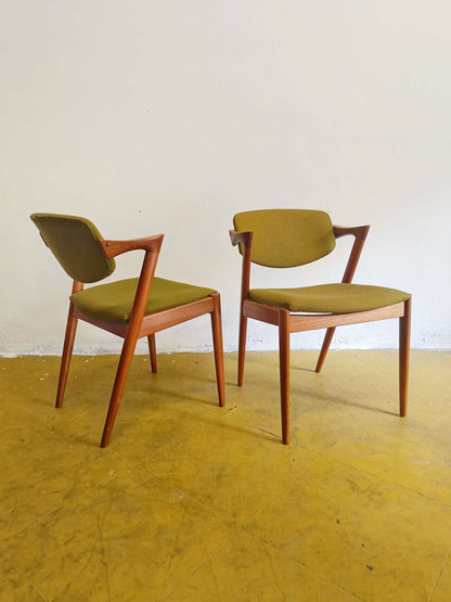 Vista prospettica sedia Kai Kristiansen Model Z design iconico riconoscibil