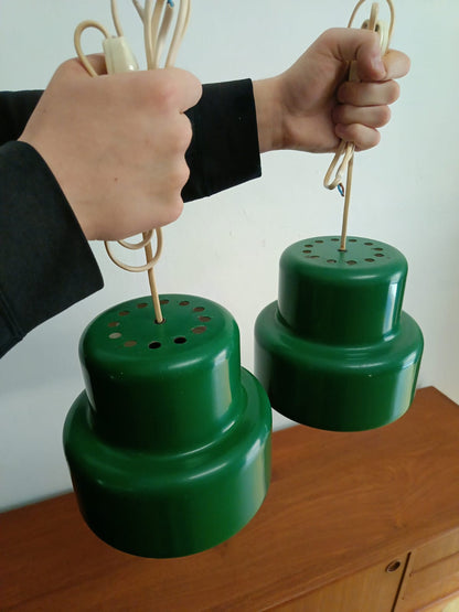 Lampadari Mini Pot Jo Hammerborg design danese vintage anni 50 | coppia verde