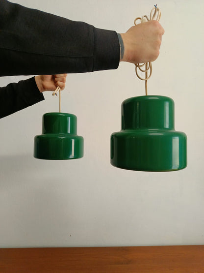 Lampadari Mini Pot Jo Hammerborg design danese vintage anni 50 | coppia verde