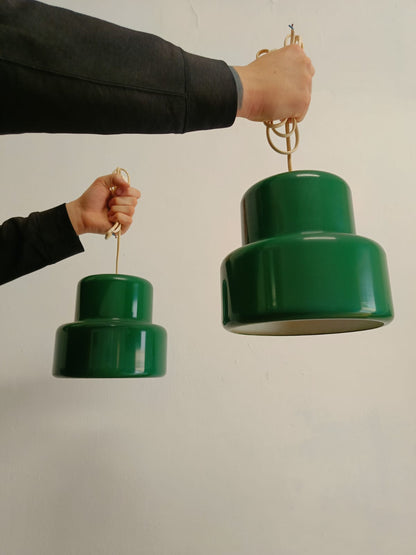 Lampadari Mini Pot Jo Hammerborg design danese vintage anni 50 | coppia verde