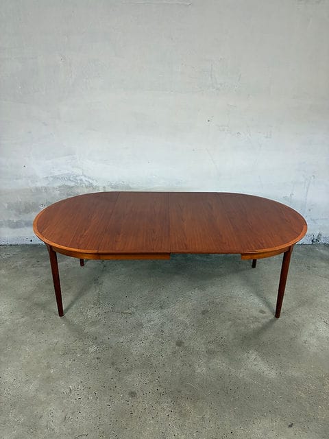 Tavolo rotondo teak Ø121 design danese vintage 1960 | 99ck2463