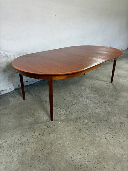 Tavolo rotondo teak Ø121 design danese vintage 1960 | 99ck2463