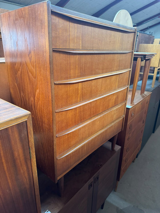 Cassettiera Danese Anni '60 Teak 6 Cassetti | 80cm | 100st17