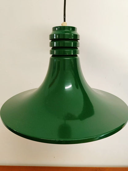 Lampada Sospensione Danese Anni '50 | Verde L.39 | Disco UFO