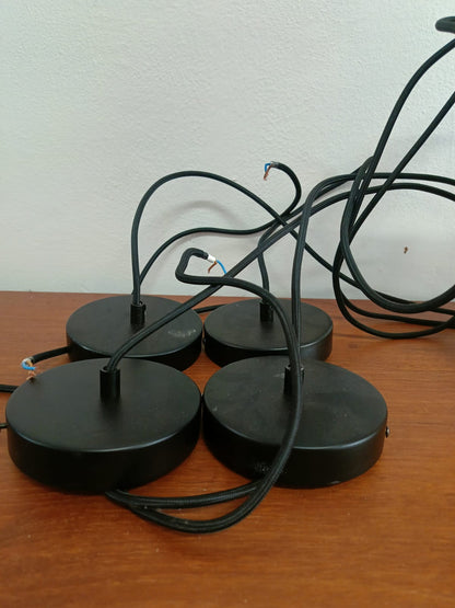 Lampada Sospensione Danese Anni '60 | Nero Rame Bicolore | 31cm