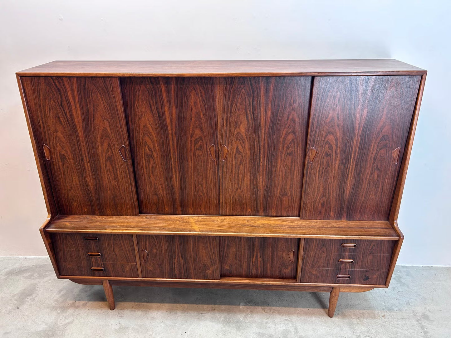 Credenza palissandro 179cm design vintage danese | nr7722