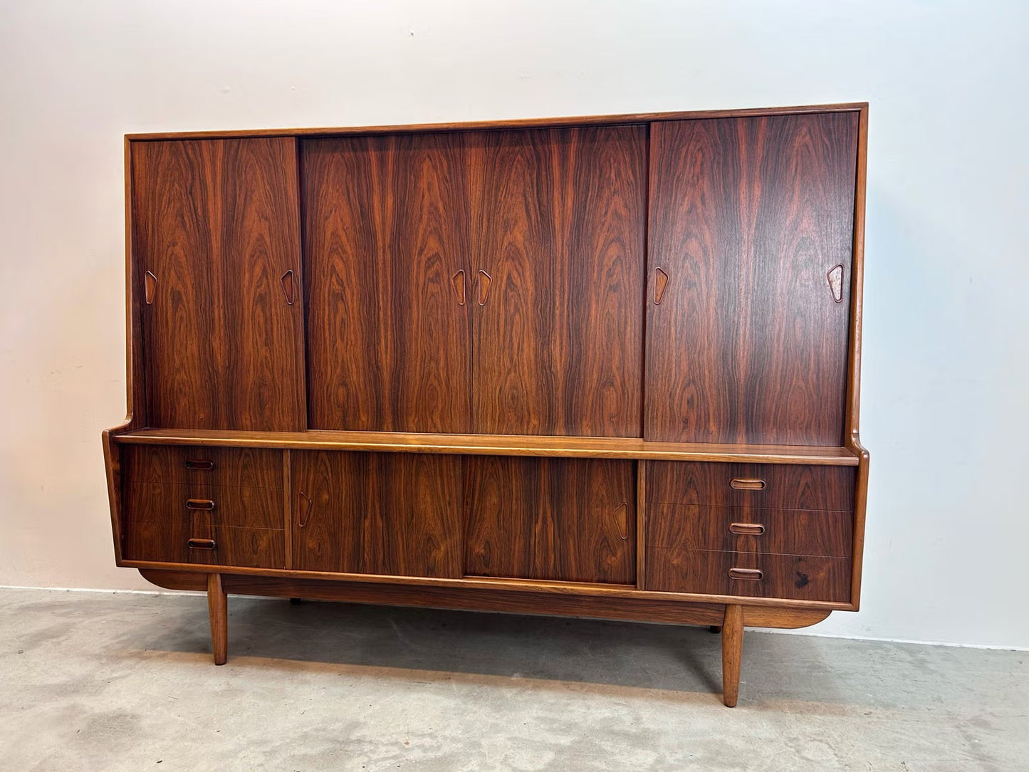 Credenza palissandro 179cm design vintage danese | nr7722
