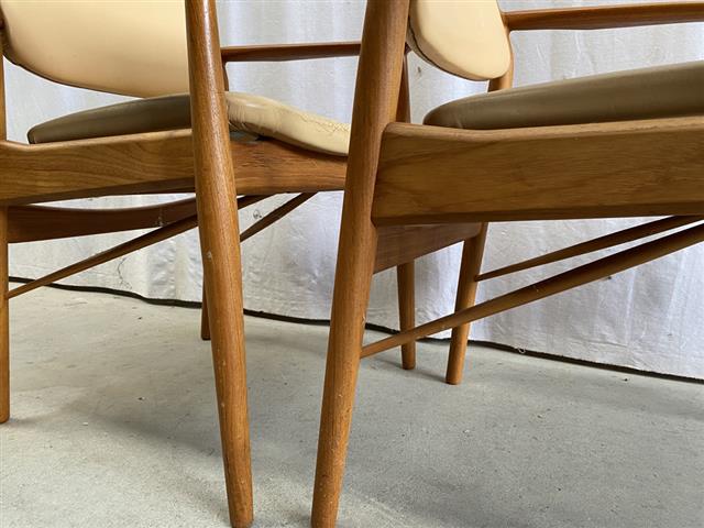 Sedie Arne Vodder vintage design danese anni 60 [j44270] misure su richiesta