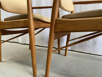 Sedie Arne Vodder vintage design danese anni 60 [j44270] misure su richiesta