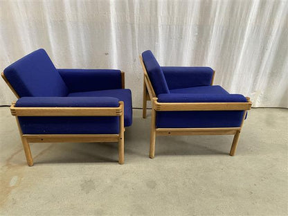 Poltrone coppia H. W, Klein design danese vintage [j44253]