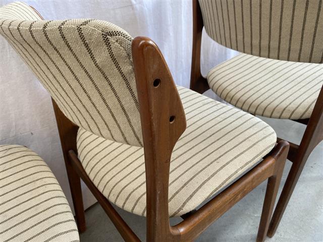 Sedie Erik Buck vintage design danese anni 50 [j41696] misure L.49 H.78 P.47