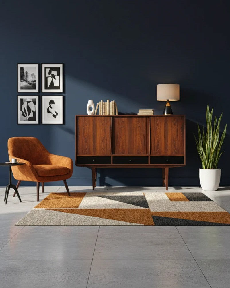 Credenza Danese Palissandro 165cm | Cassetti Laccati Nero