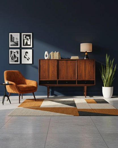 Credenza Danese Palissandro 165cm | Cassetti Laccati Nero