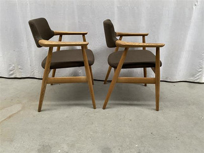Sedie Svend Aage Eriksen per Glostrup Møbelfabrik vintage design danese anni 60 [j42631] misure L.63 H.79 P.50